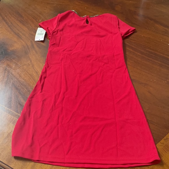 Espirit Girls Small Festive Holiday Red Dress NWT - Picture 4 of 4